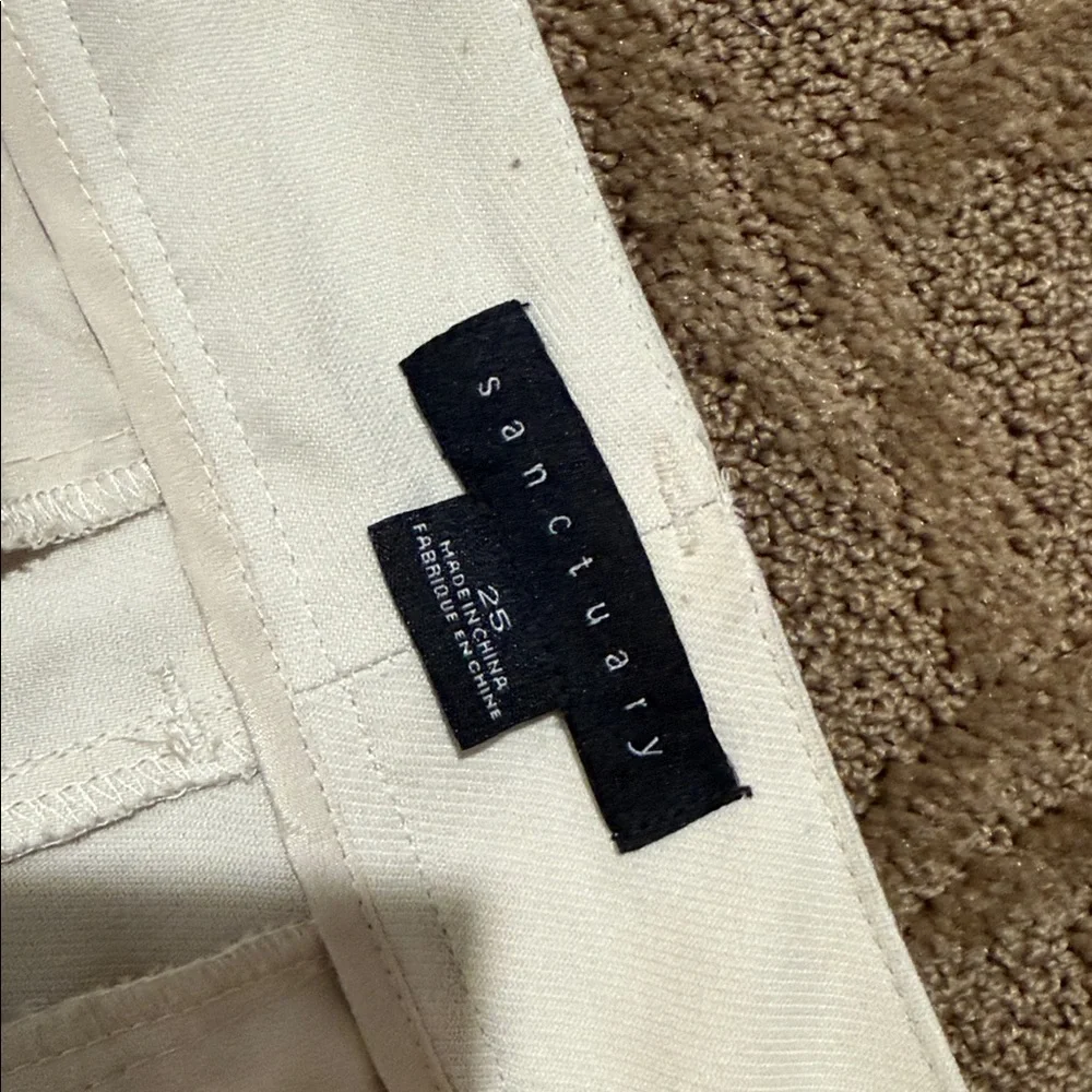 Sanctuary women’s Cargo Pants in Black + Cream size 25 polyestervicose blend - Picture 4 of 11